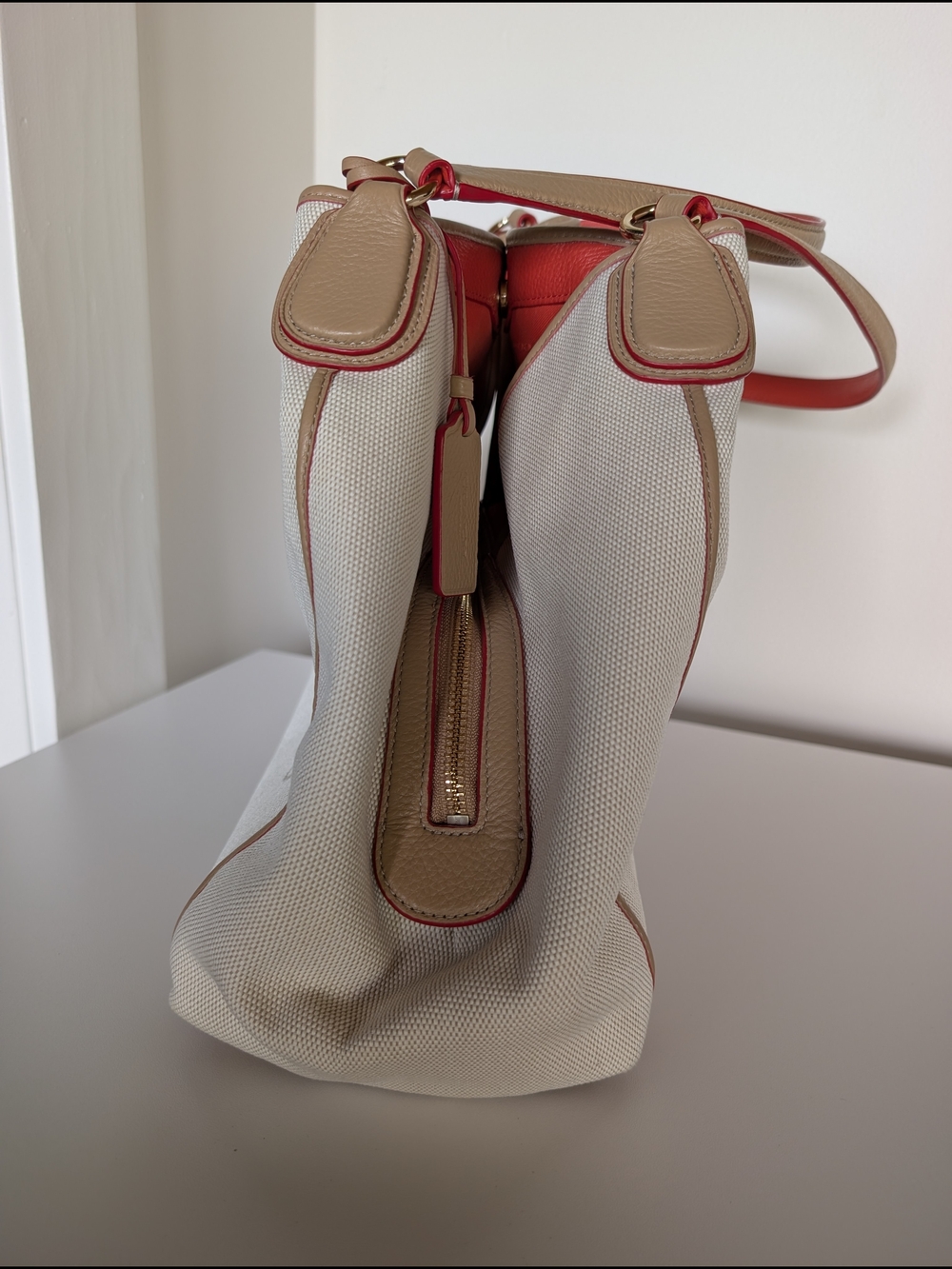 Coach Edie 31 Canvas Leather Shoulder Bag - Picture 5 of 13